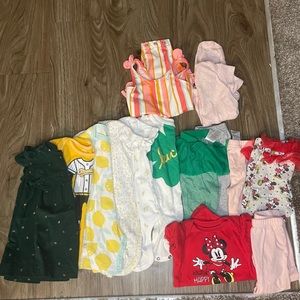 3-6 month baby girl clothing bundle